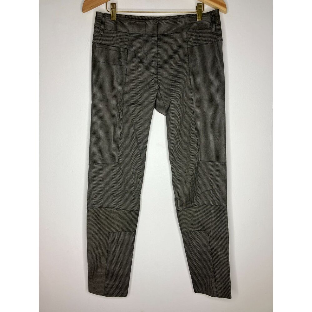 Marithe Francois Girbaud Dress Pants Women's 29 Striped Gray Made in Italy